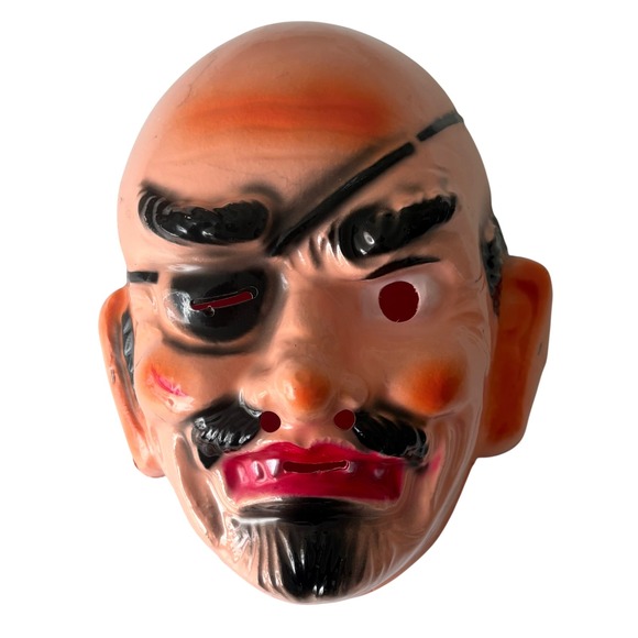 Other - Vintage Pirate Plastic Mask Eye Patch Mustache Halloween Costume Accessory